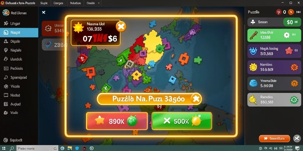 Screenshot menunjukkan sistem reward menarik dalam L777.