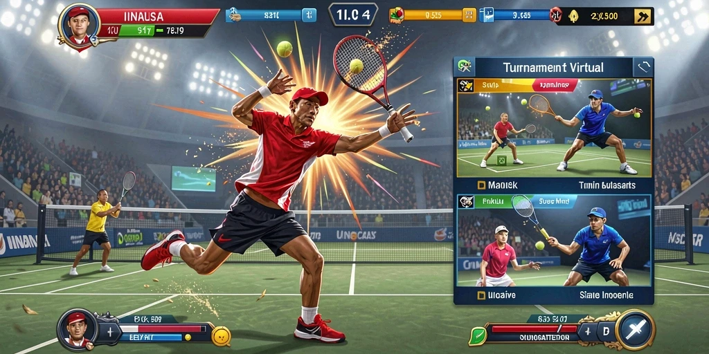 Tampilan grafis yang menawan di dunia game.