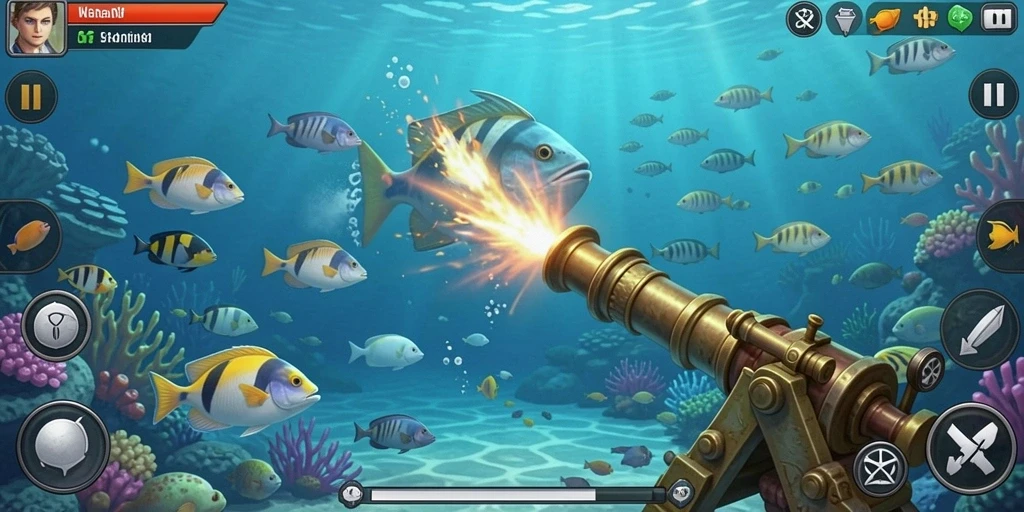Menunjukkan aksi seru dalam pertandingan multiplayer.